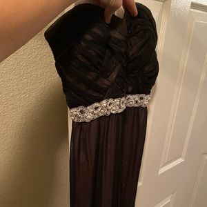 Black sparkly prom dress